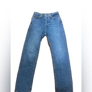 Levi Jeans Wedgie Straight Buttons Down